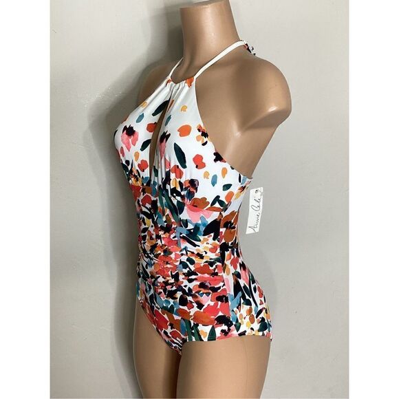 New. Anne Cole floral swimsuit. Size 16. Retails $119 - Picture 7 of 15